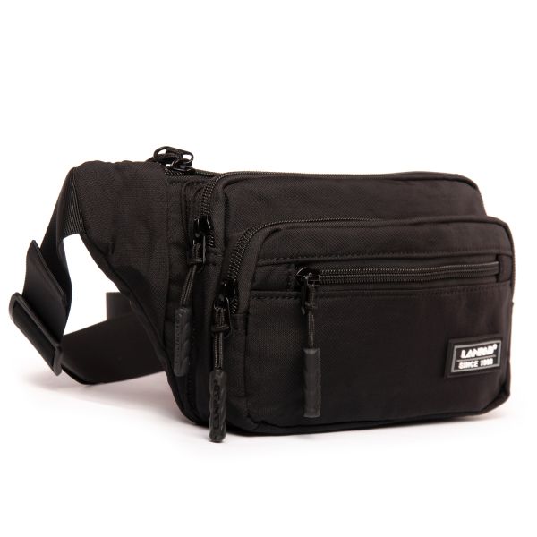Сумка Мужская На пояс нейлон Lanpad 35009 black