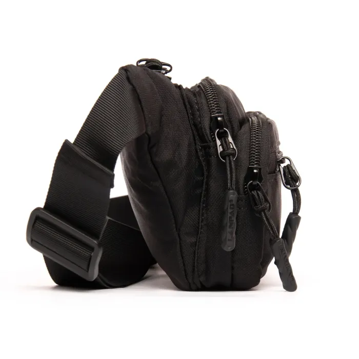 Сумка Мужская На пояс нейлон Lanpad 35009 black