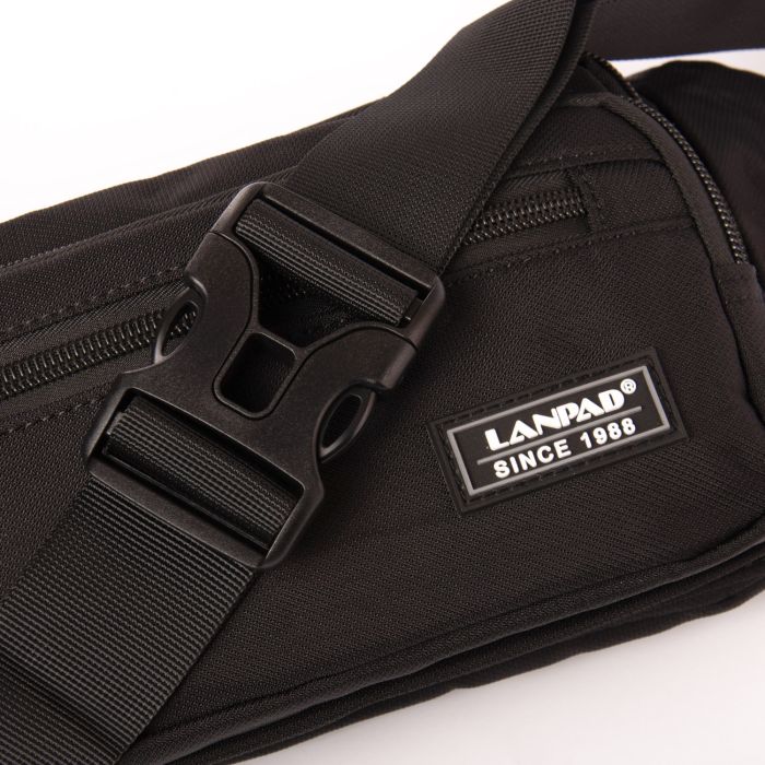 Сумка Мужская На пояс нейлон Lanpad 35009 black