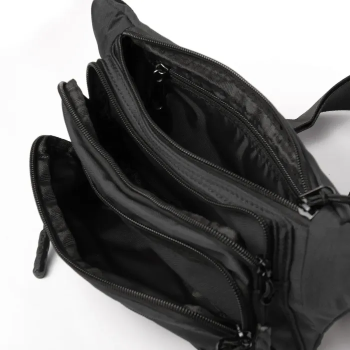 Сумка Мужская На пояс нейлон Lanpad 35009 black