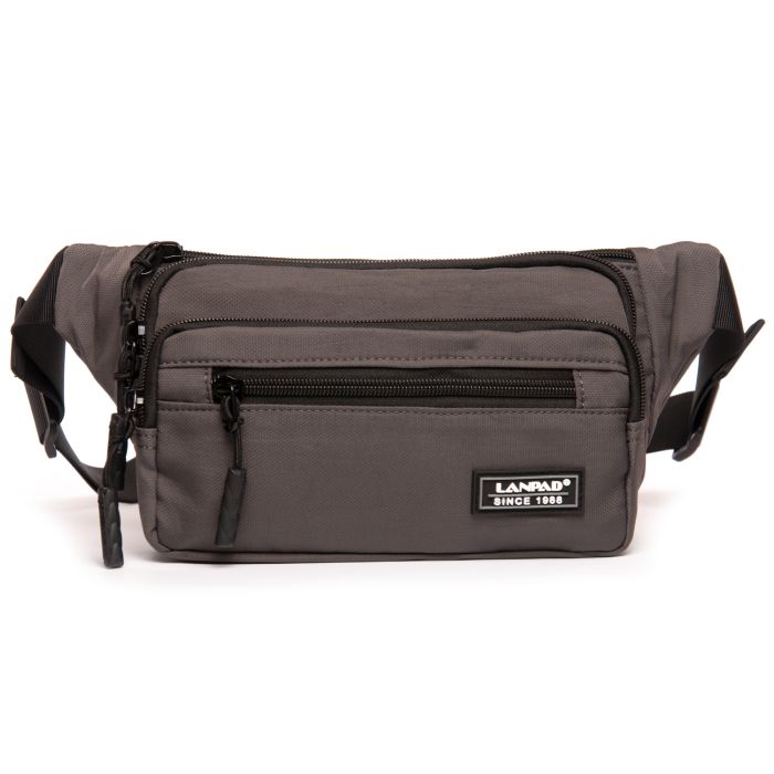 Сумка Мужская На пояс нейлон Lanpad 35009 grey