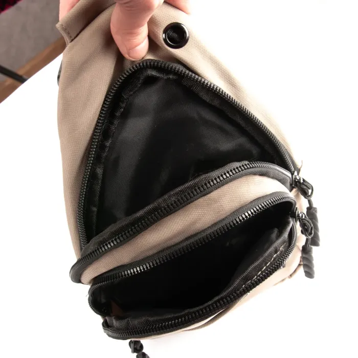 Сумка Мужская На Плечо нейлон Lanpad 83045 khaki бол