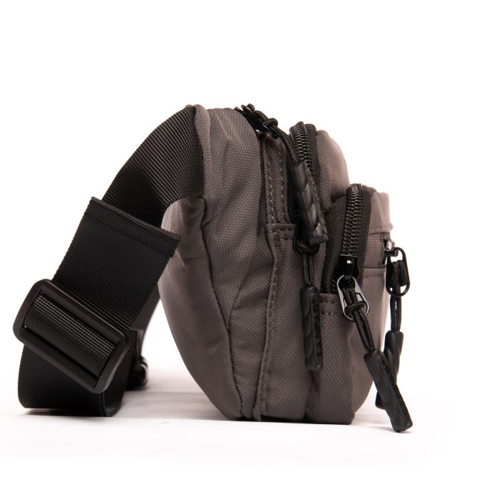 Сумка Мужская На пояс нейлон Lanpad 35009 grey