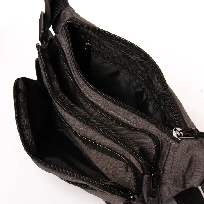 Сумка Мужская На пояс нейлон Lanpad 35009 grey