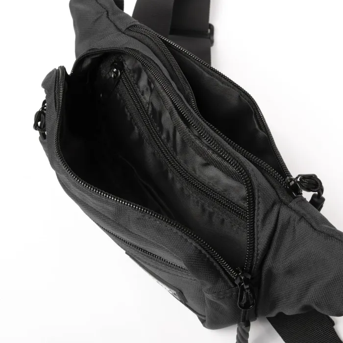 Сумка Мужская На пояс нейлон Lanpad 19006 black