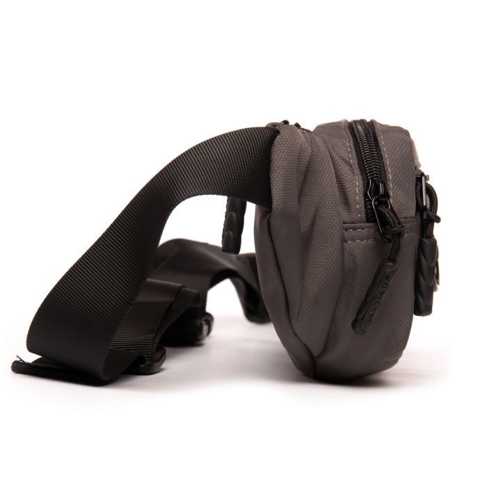 Сумка Мужская На пояс нейлон Lanpad 19006 grey