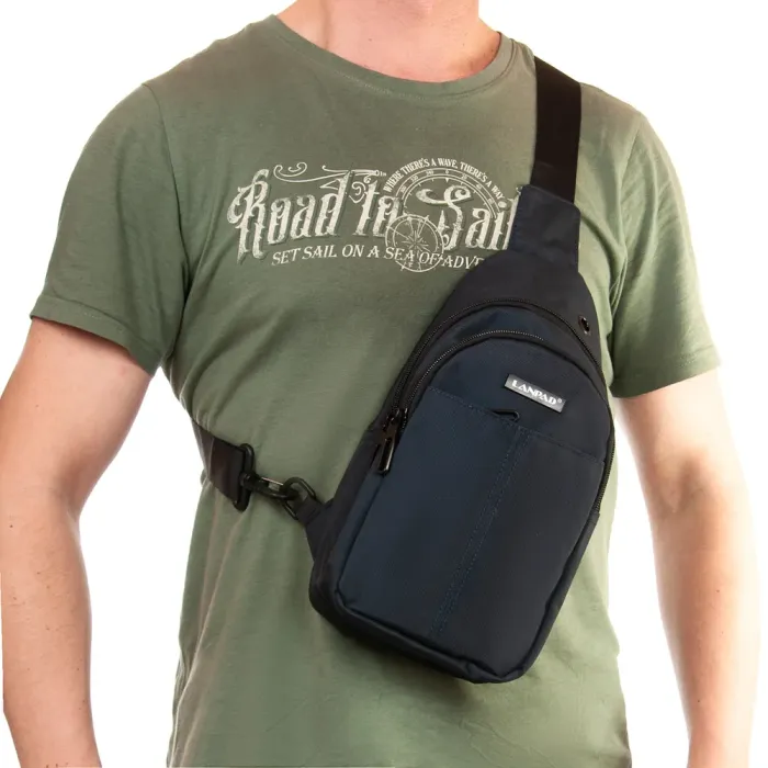 Сумка Мужская На Плечо нейлон Lanpad 83030 blue