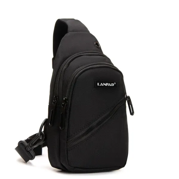 Сумка Мужская На Плечо нейлон Lanpad 82085 black