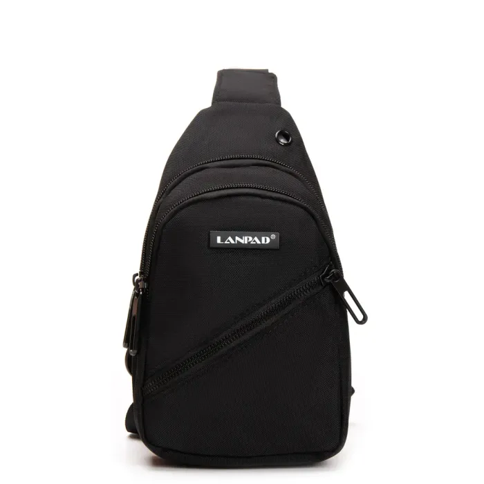 Сумка Мужская На Плечо нейлон Lanpad 82085 black
