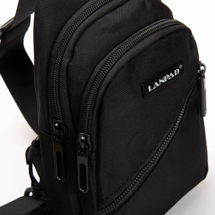 Сумка Мужская На Плечо нейлон Lanpad 82085 black