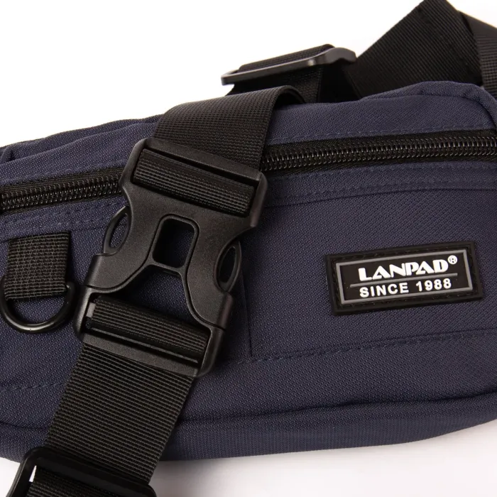 Сумка Мужская На пояс нейлон Lanpad 19006 blue