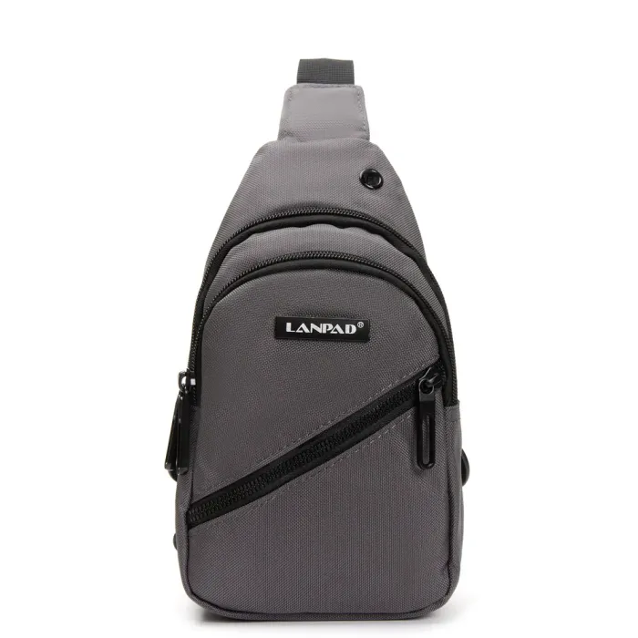 Сумка Мужская На Плечо нейлон Lanpad 82085 gray