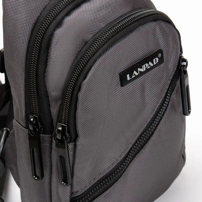 Сумка Мужская На Плечо нейлон Lanpad 82085 gray