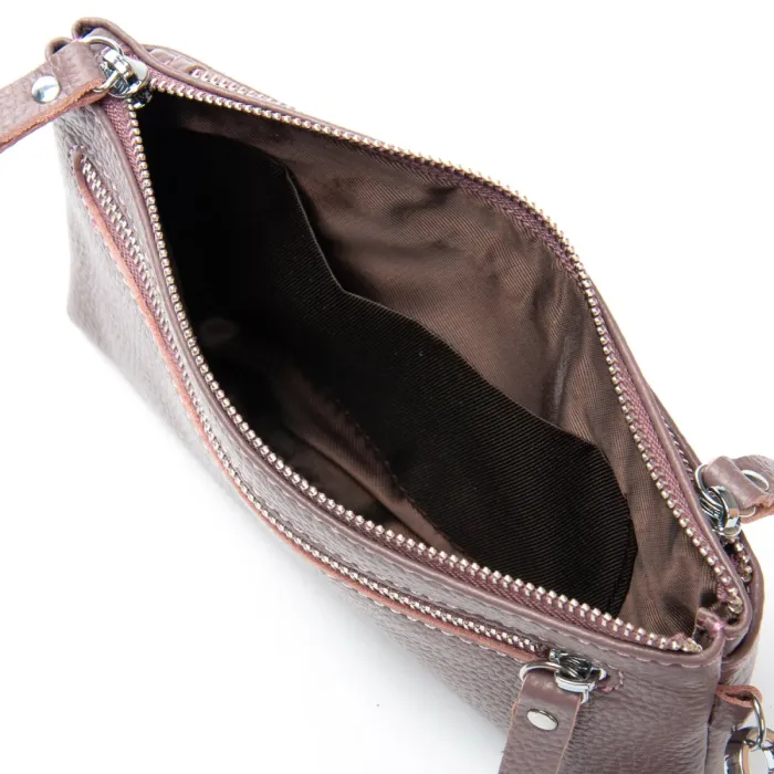 Косметичка кожа A-00276 purple