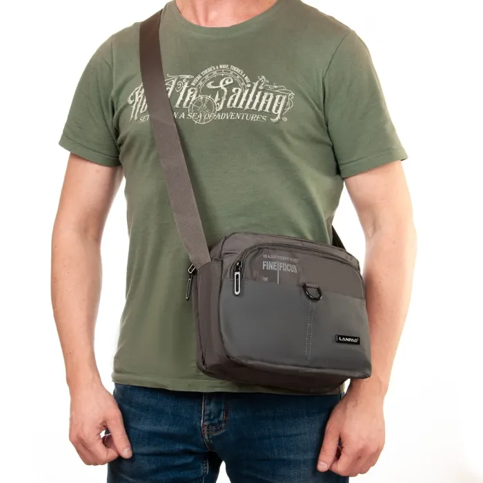 Сумка Мужская Планшет нейлон Lanpad A15057 blue мал