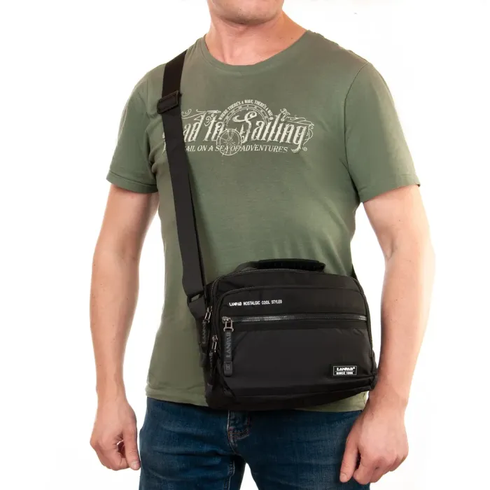 Сумка Мужская Планшет нейлон Lanpad 8648 black