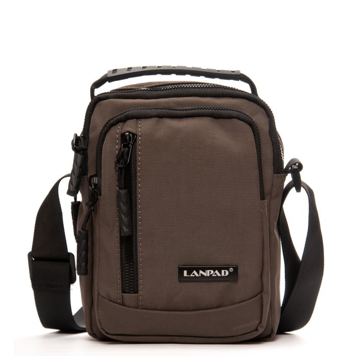 Сумка Мужская Планшет нейлон Lanpad A15057 brown мал