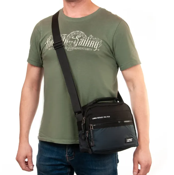 Сумка Мужская Планшет нейлон Lanpad 8648 blue