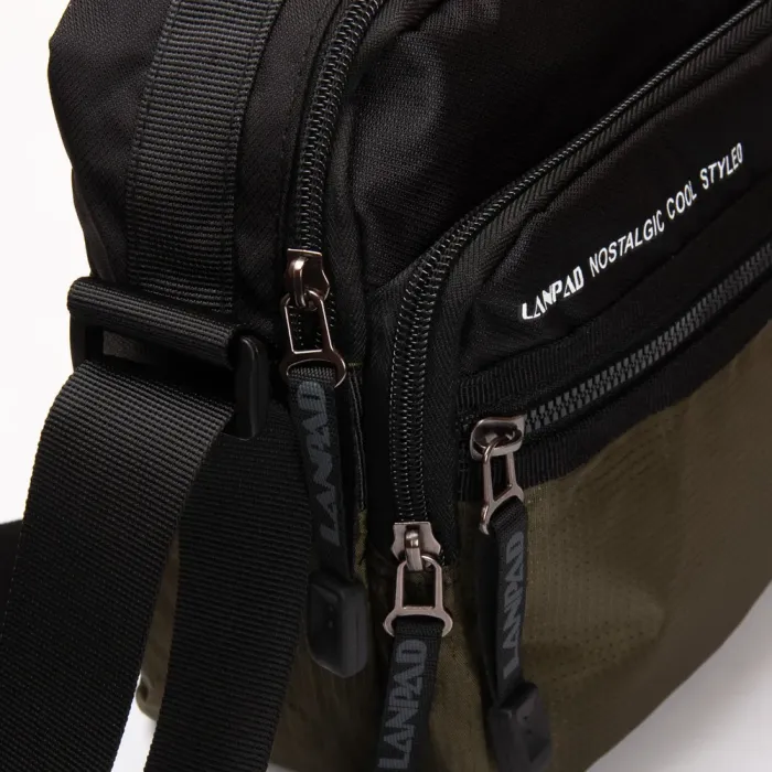 Сумка Мужская Планшет нейлон Lanpad 8648 green