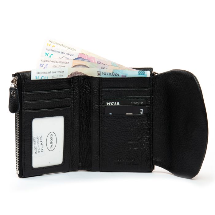 Кошелек Bright Женский кожа DR. BOND WS-239 black