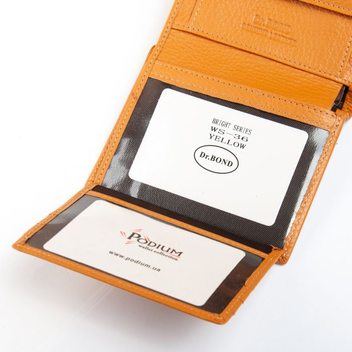 Кошелек Bright Женский кожа DR. BOND WS-36 yellow