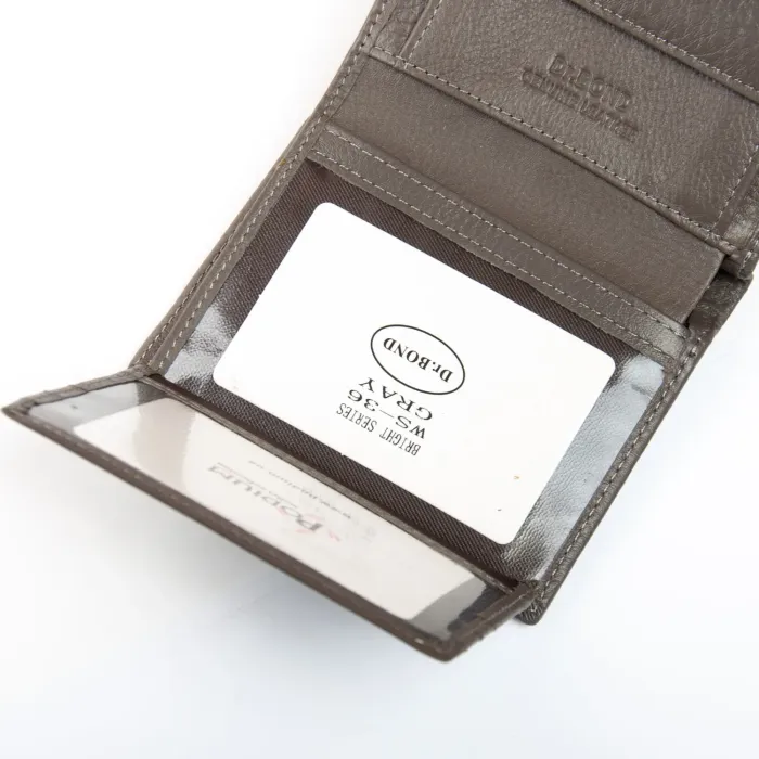 Кошелек Bright Женский кожа DR. BOND WS-36 gray