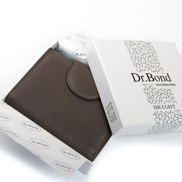 Кошелек Bright Женский кожа DR. BOND WS-36 gray