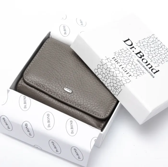 Кошелек Bright Женский кожа DR. BOND WS-403 gray