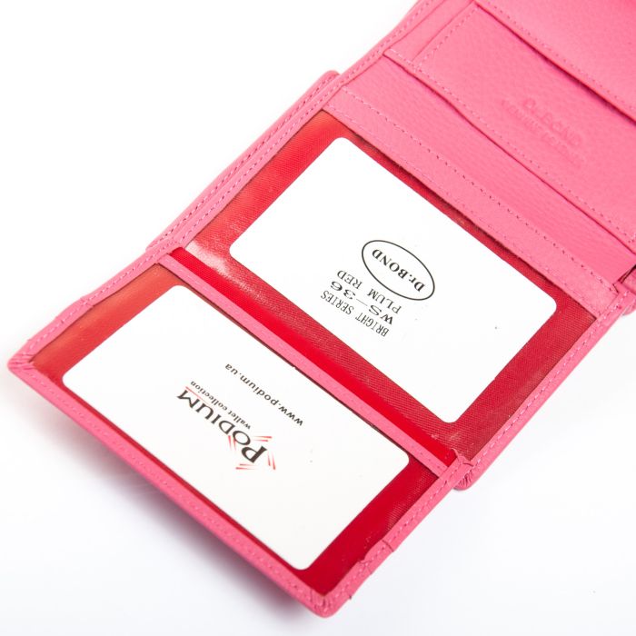 Кошелек Bright Женский кожа DR. BOND WS-36 plum-red