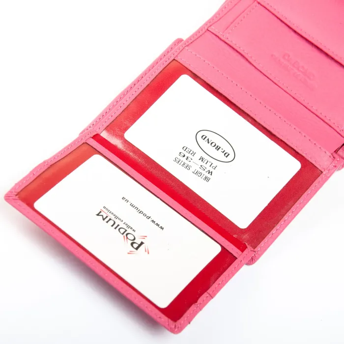 Кошелек Bright Женский кожа DR. BOND WS-36 plum-red