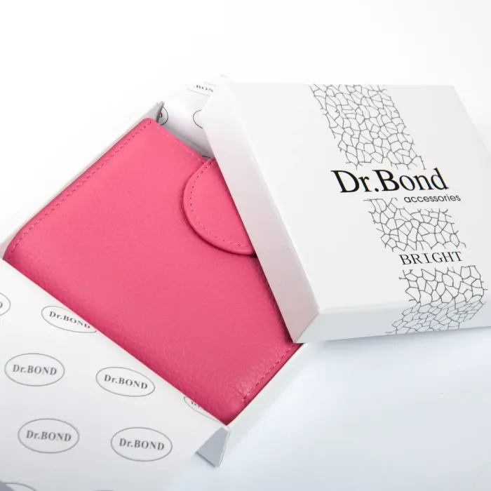 Кошелек Bright Женский кожа DR. BOND WS-36 plum-red