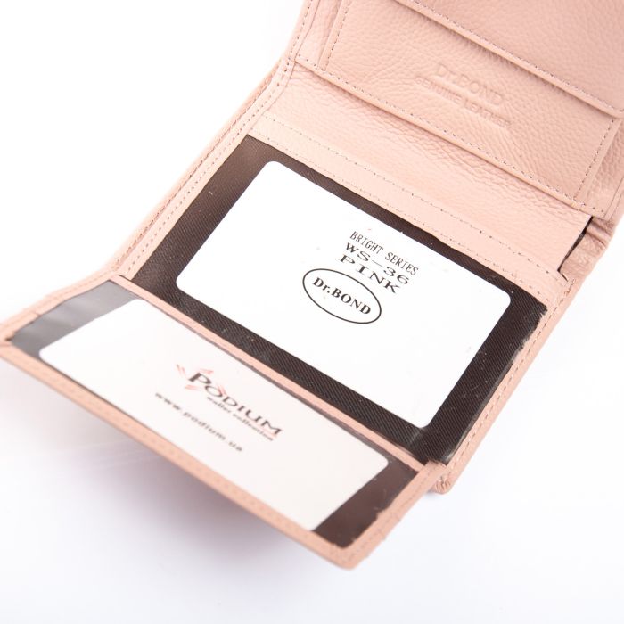 Кошелек Bright Женский кожа DR. BOND WS-36 pink