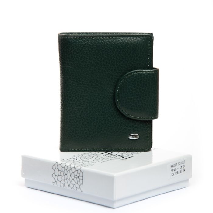 Кошелек Bright Женский кожа DR. BOND WS-36 green