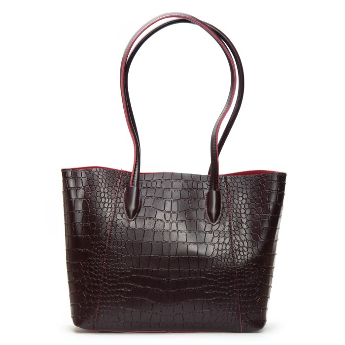 Сумка Женская Классическая кожа ALEX RAI 9349 bordo