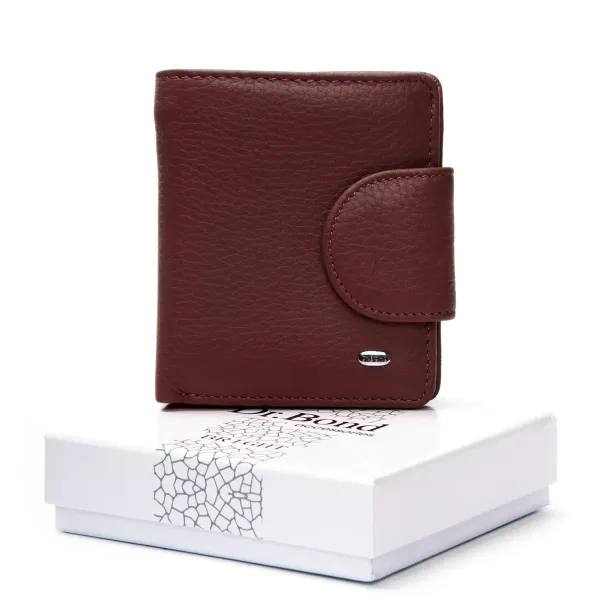 Кошелек Bright Женский кожа DR. BOND WS-415-1 wine red
