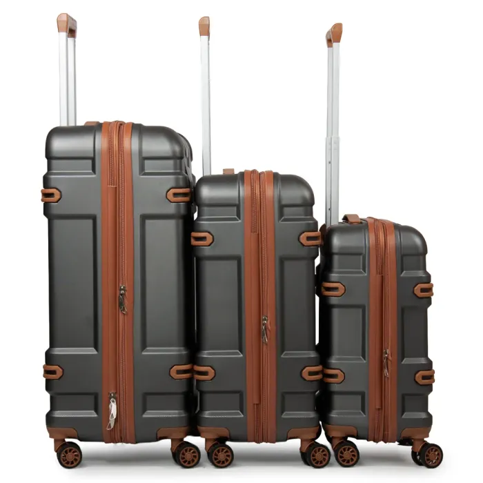 Дорожная Чемодан 31 ABS-пластик FASHION A17 dark-grey