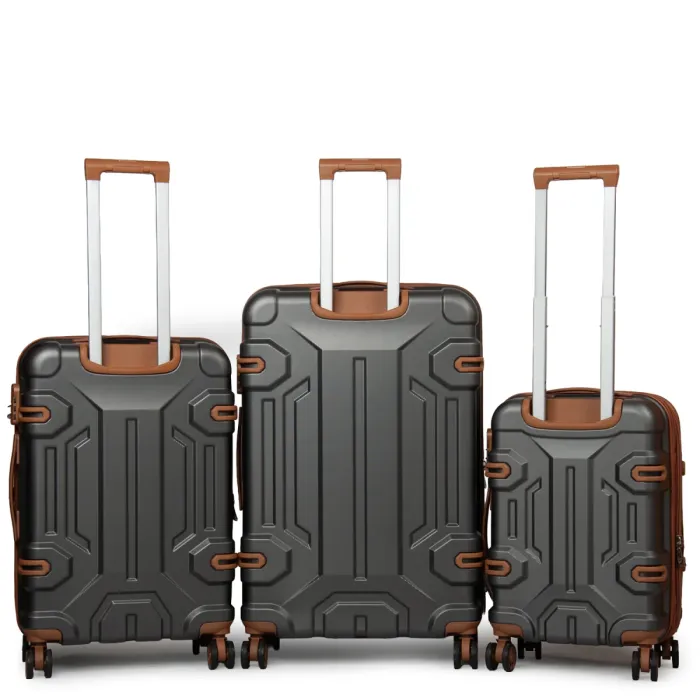Дорожная Чемодан 31 ABS-пластик FASHION A17 dark-grey