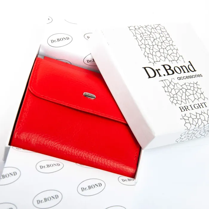 Кошелек Bright Женский кожа DR. BOND WS-33 red