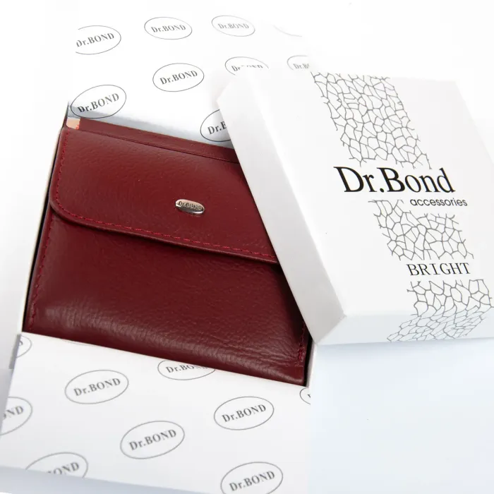Кошелек Bright Женский кожа DR. BOND WS-33 wine red