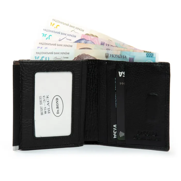 Кошелек Bright Женский кожа DR. BOND WS-33 black