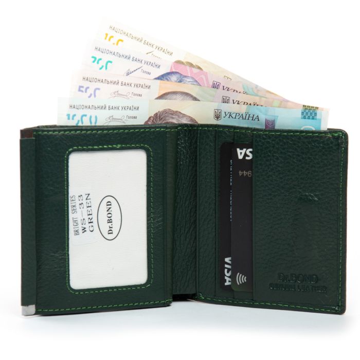 Кошелек Bright Женский кожа DR. BOND WS-33 green