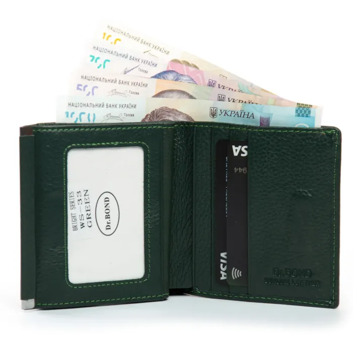 Кошелек Bright Женский кожа DR. BOND WS-33 green