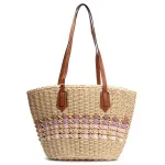 Сумка Женская Плетеная LUXEVA 6150 beige pink