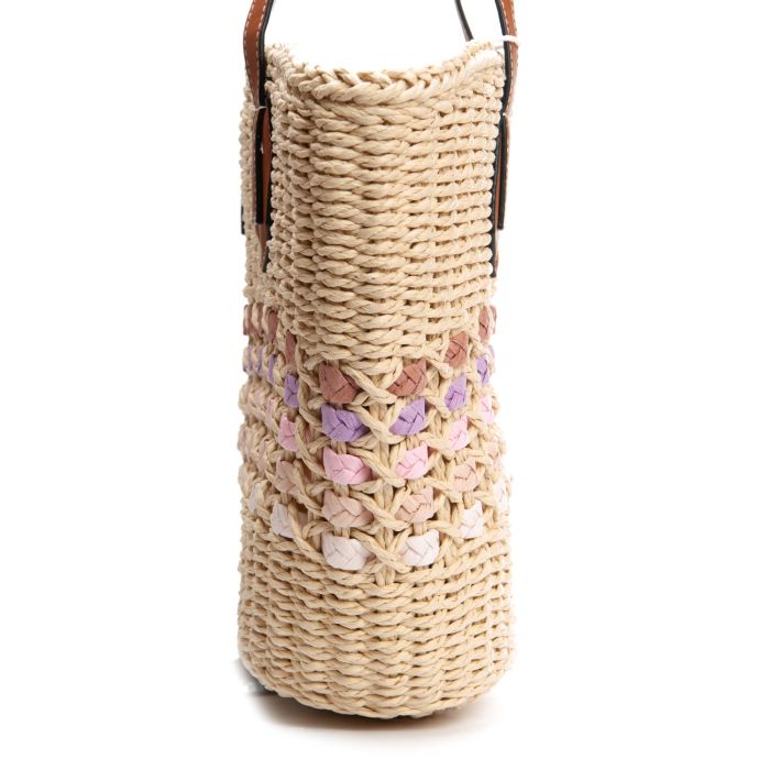 Сумка Женская Плетеная LUXEVA 6150 beige pink