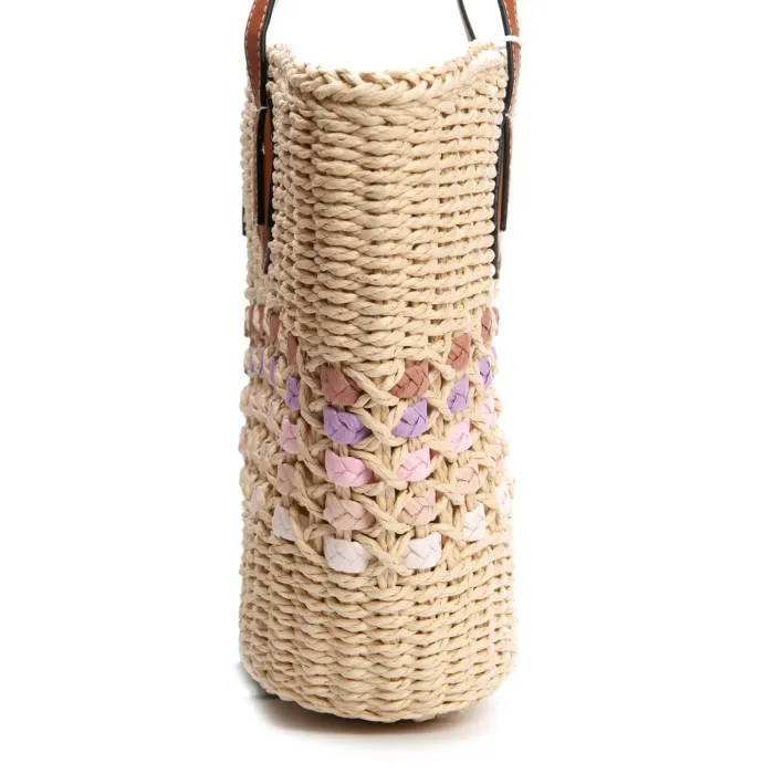 Сумка Женская Плетеная LUXEVA 6150 beige pink