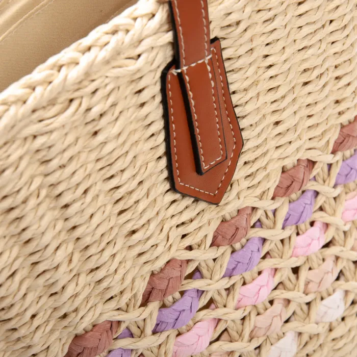Сумка Женская Плетеная LUXEVA 6150 beige pink