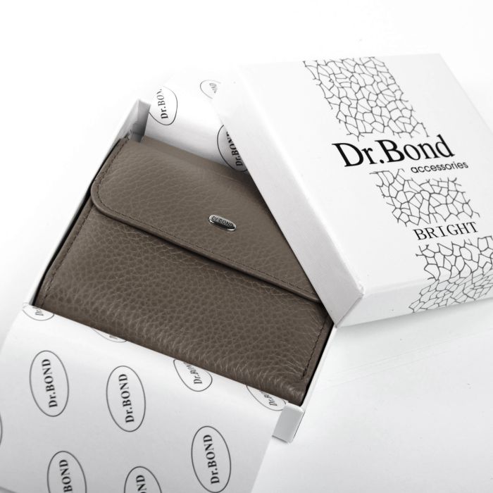 Кошелек Bright Женский кожа DR. BOND WS-33 gray