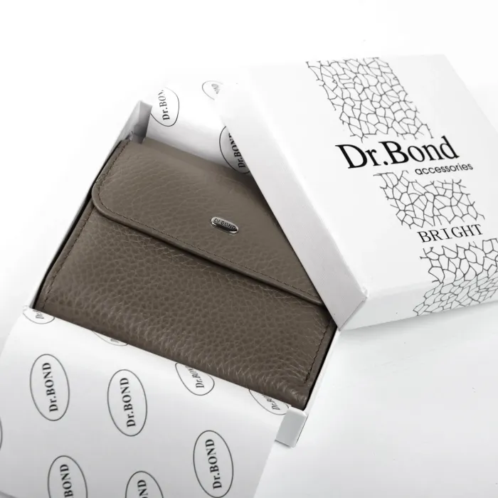 Кошелек Bright Женский кожа DR. BOND WS-33 gray