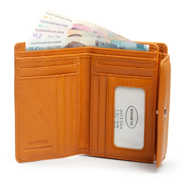 Кошелек Bright Женский кожа DR. BOND WS-31 yellow