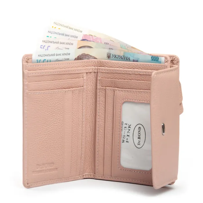 Кошелек Bright Женский кожа DR. BOND WS-31 pink